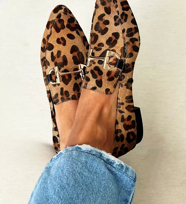 Gia | Mocassins Élégants Léopard