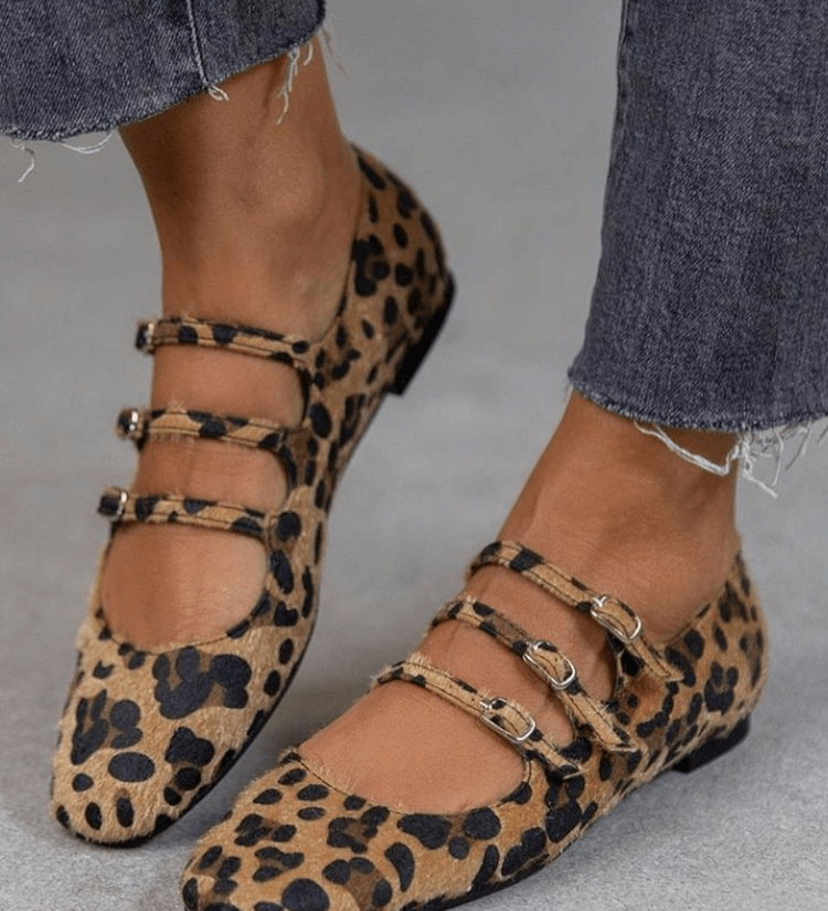 Angelie | Chaussures Imprimé Léopard