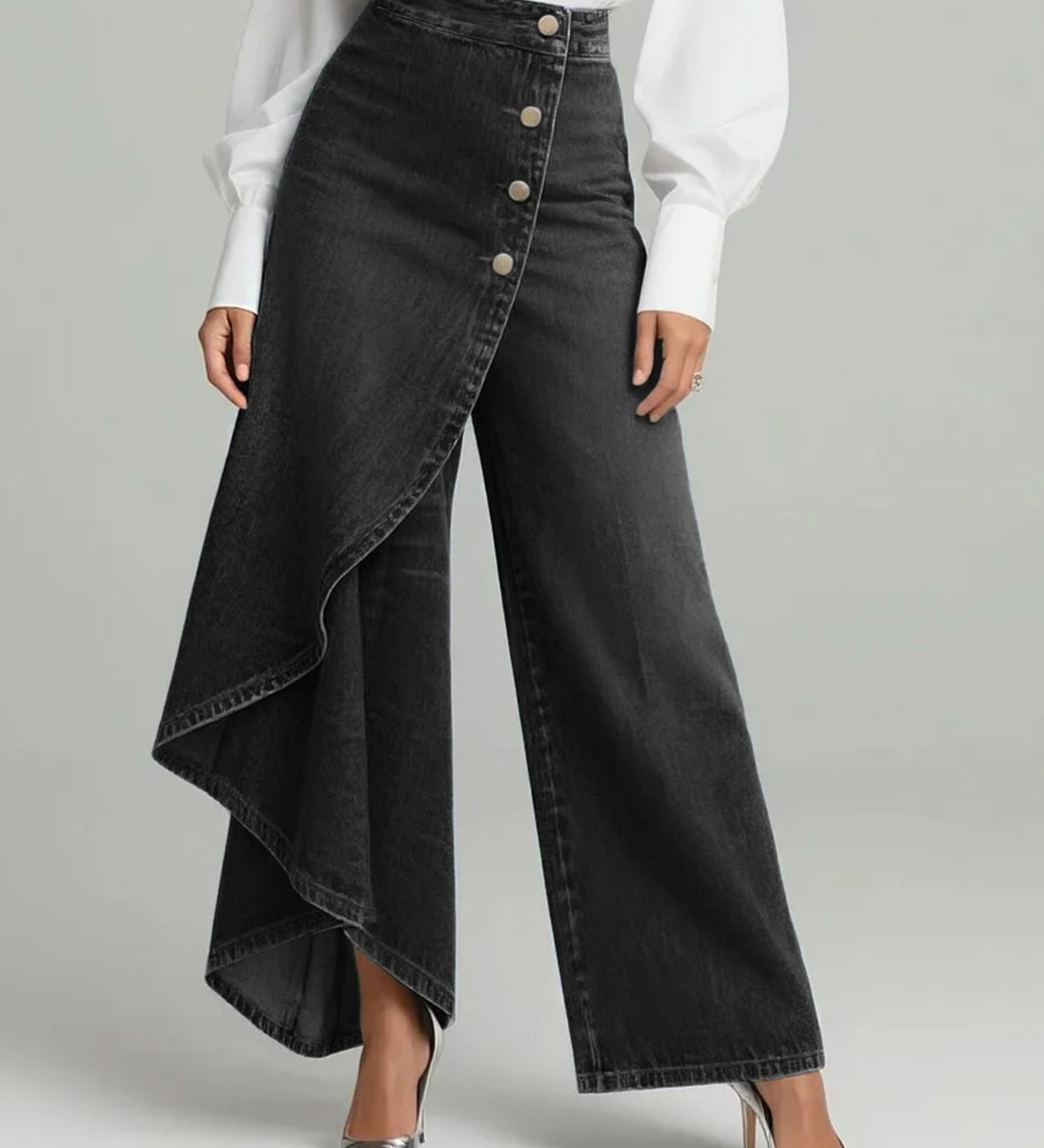 Geneviève - Pantalon en Jean Enveloppant