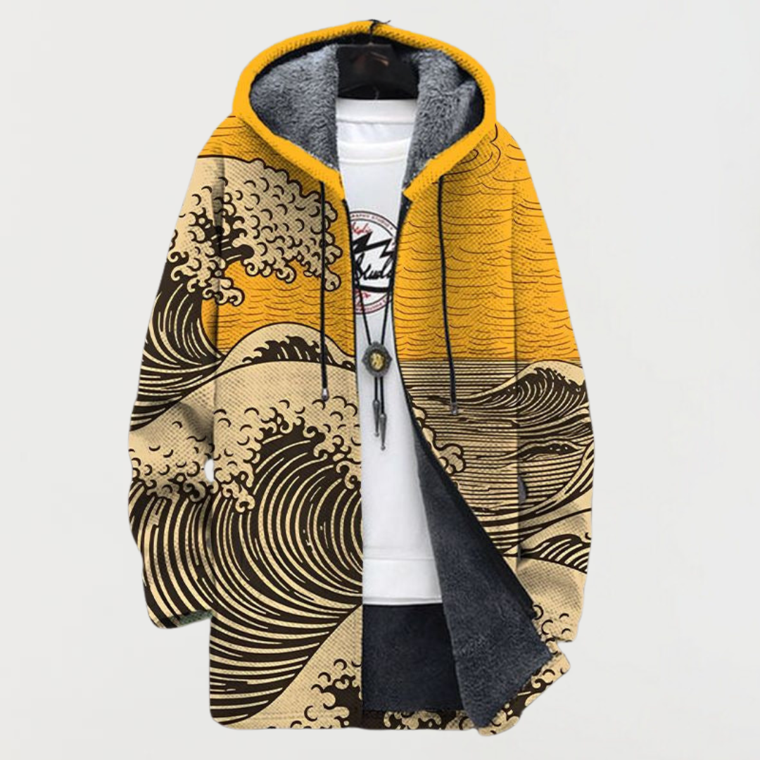 Rosalie – Manteau avec motif en vagues