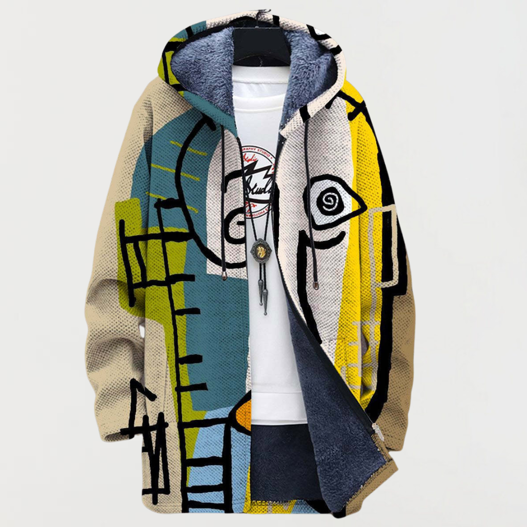 Éléonore – Veste avec motif abstrait
