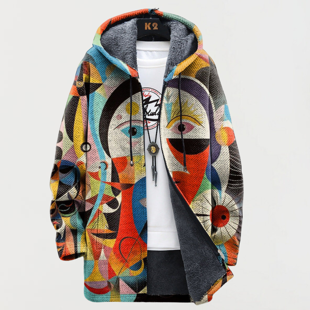Éléonore – Veste avec motif abstrait