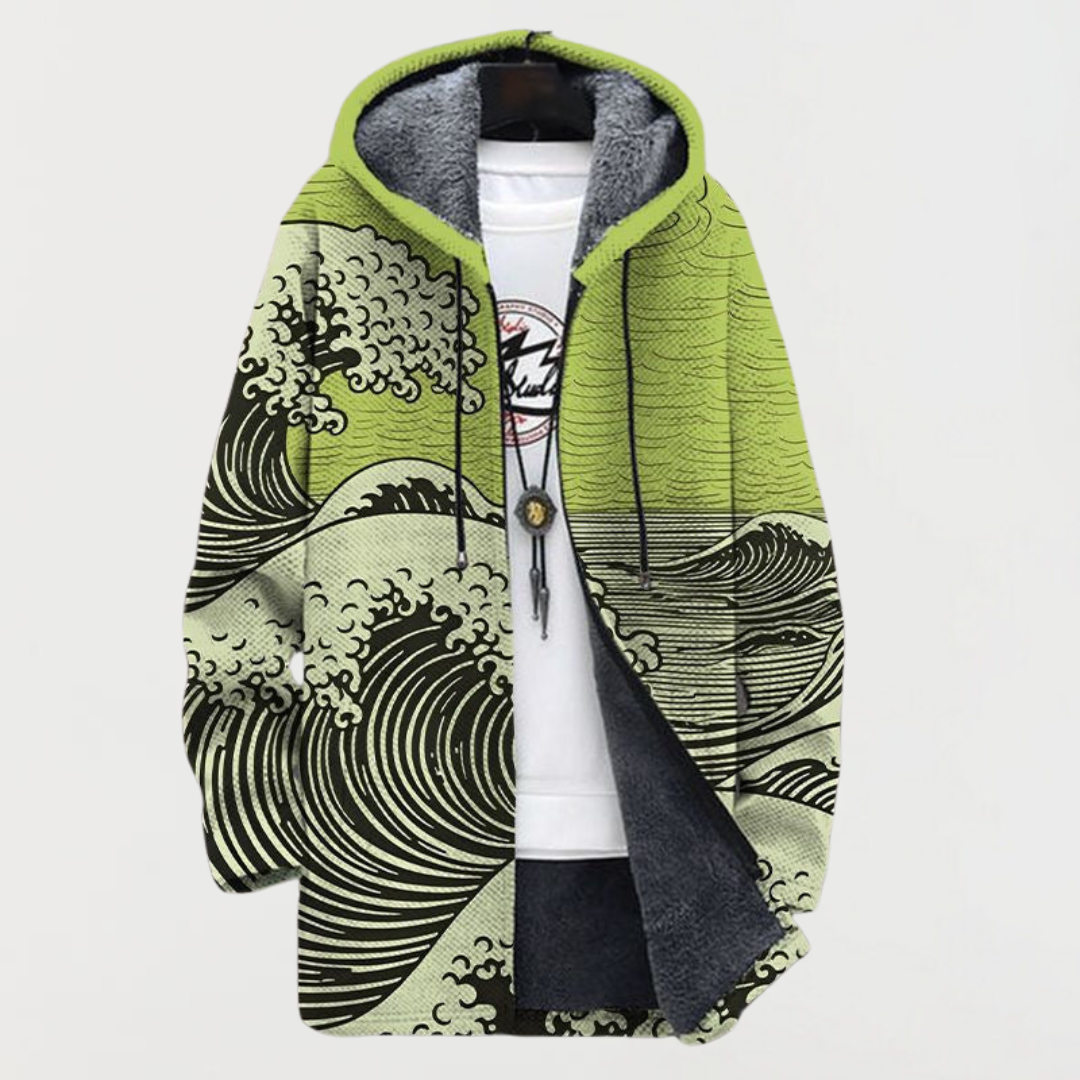 Rosalie – Manteau avec motif en vagues