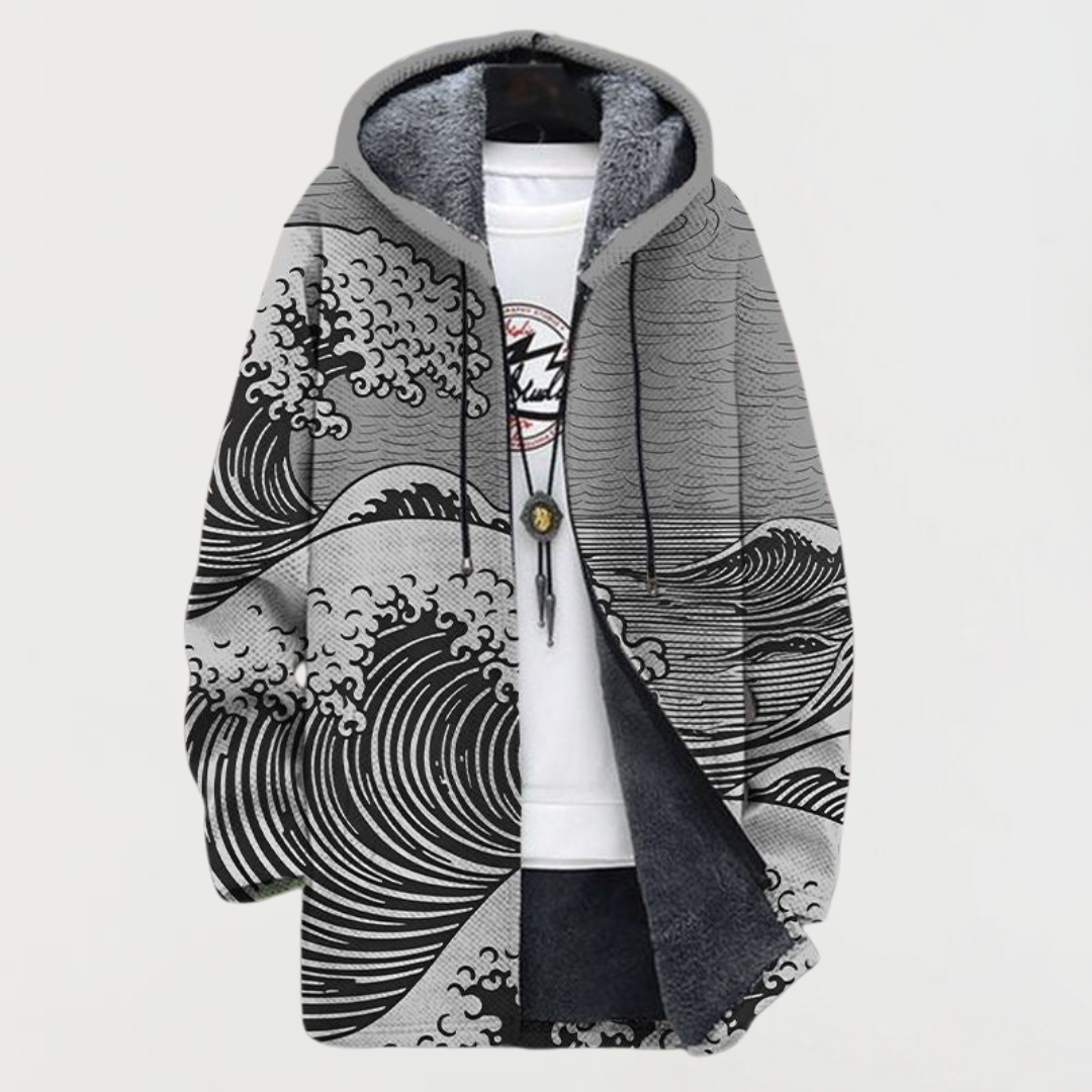 Rosalie – Manteau avec motif en vagues