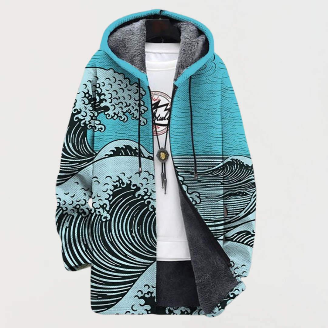 Rosalie – Manteau avec motif en vagues