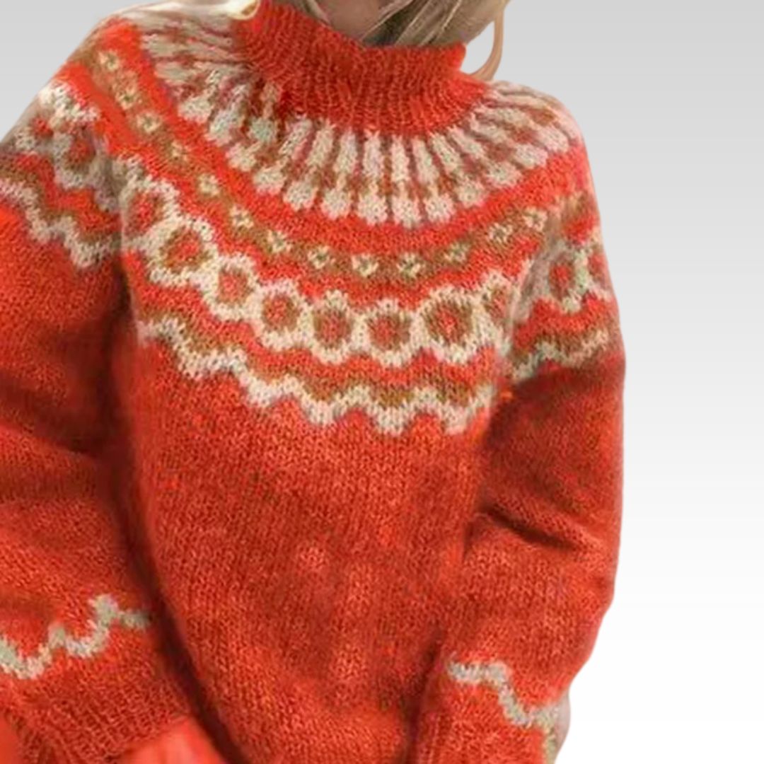 Inès | Pull en tricot vintage