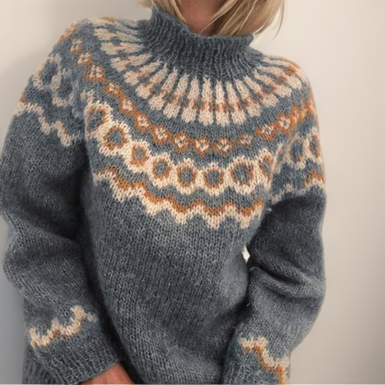 Inès | Pull en tricot vintage