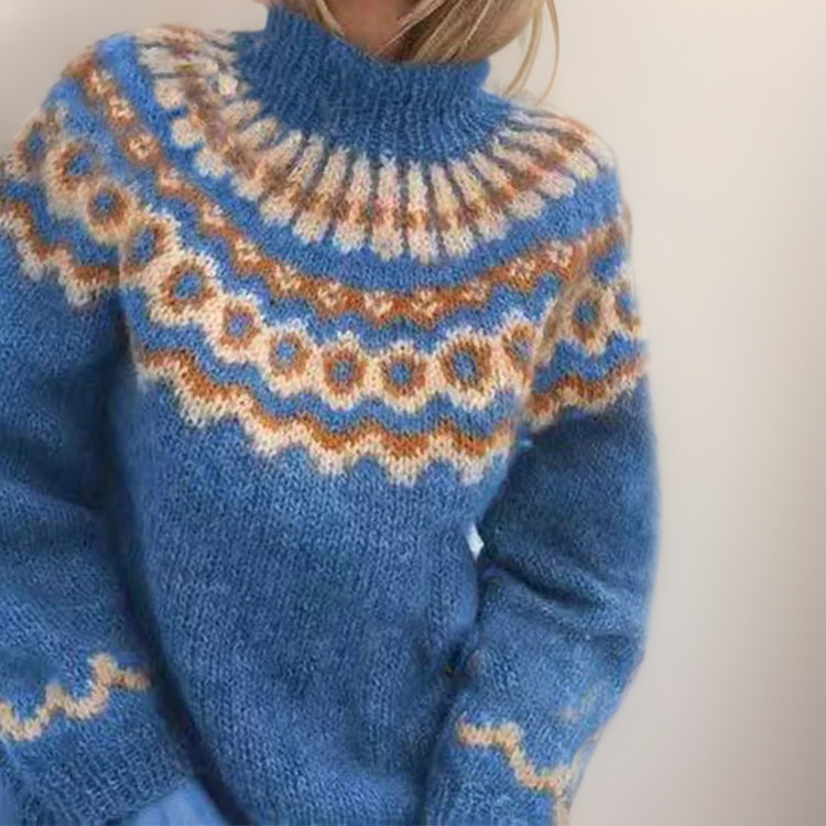 Inès | Pull en tricot vintage