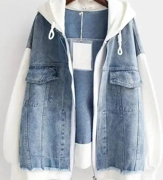 Capucine - Veste en jean bicolore