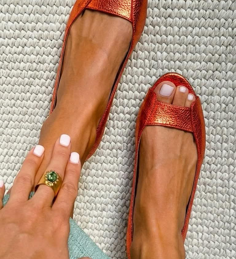 Adelina | Sandales Dorées Comfort Chic
