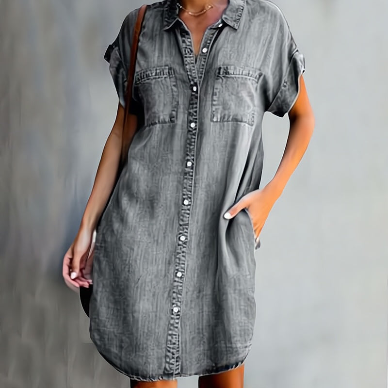 Fanny - Robe Chemise avec Boutons