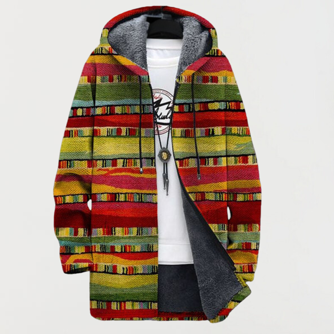 Juliette – Cardigan avec rayures ethniques