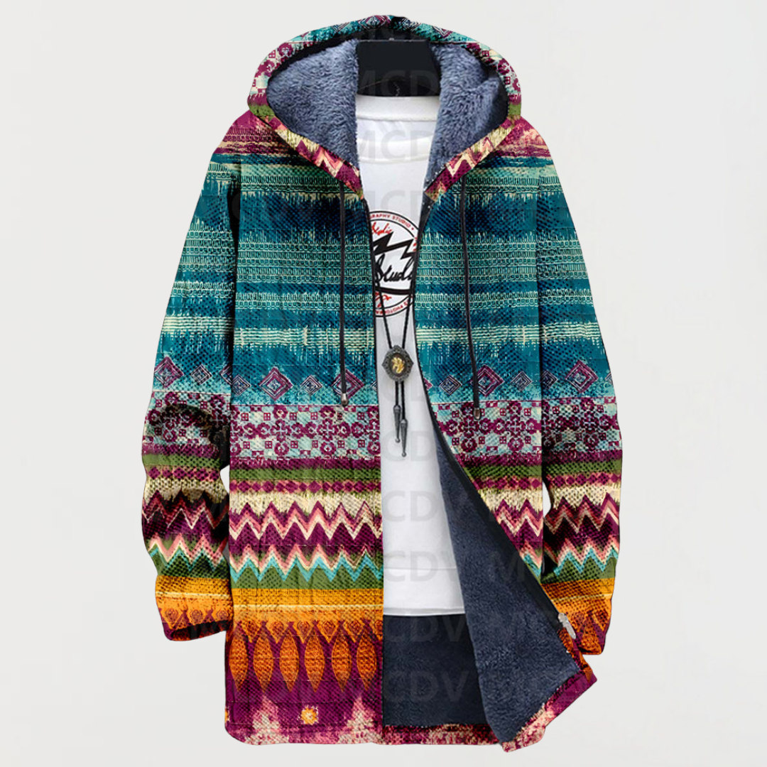 Léa – Veste avec motif ethnique