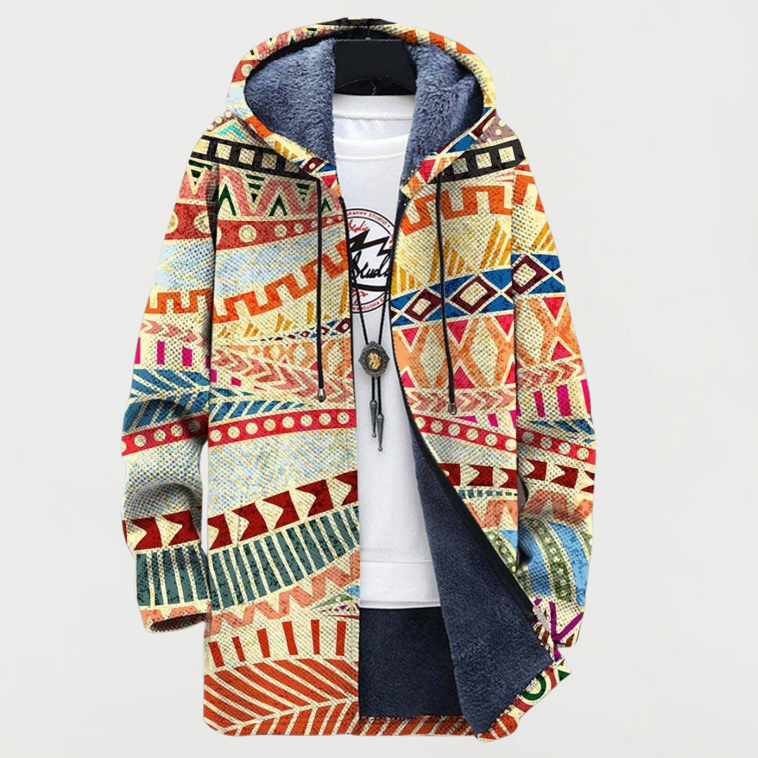 Louise – Veste avec motif ethnique