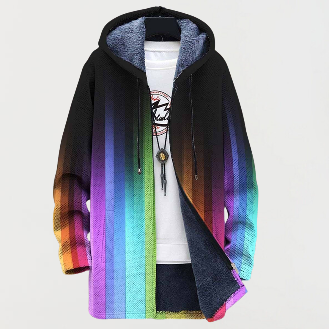 Marion – Veste avec dégradé de couleurs arc-en-ciel