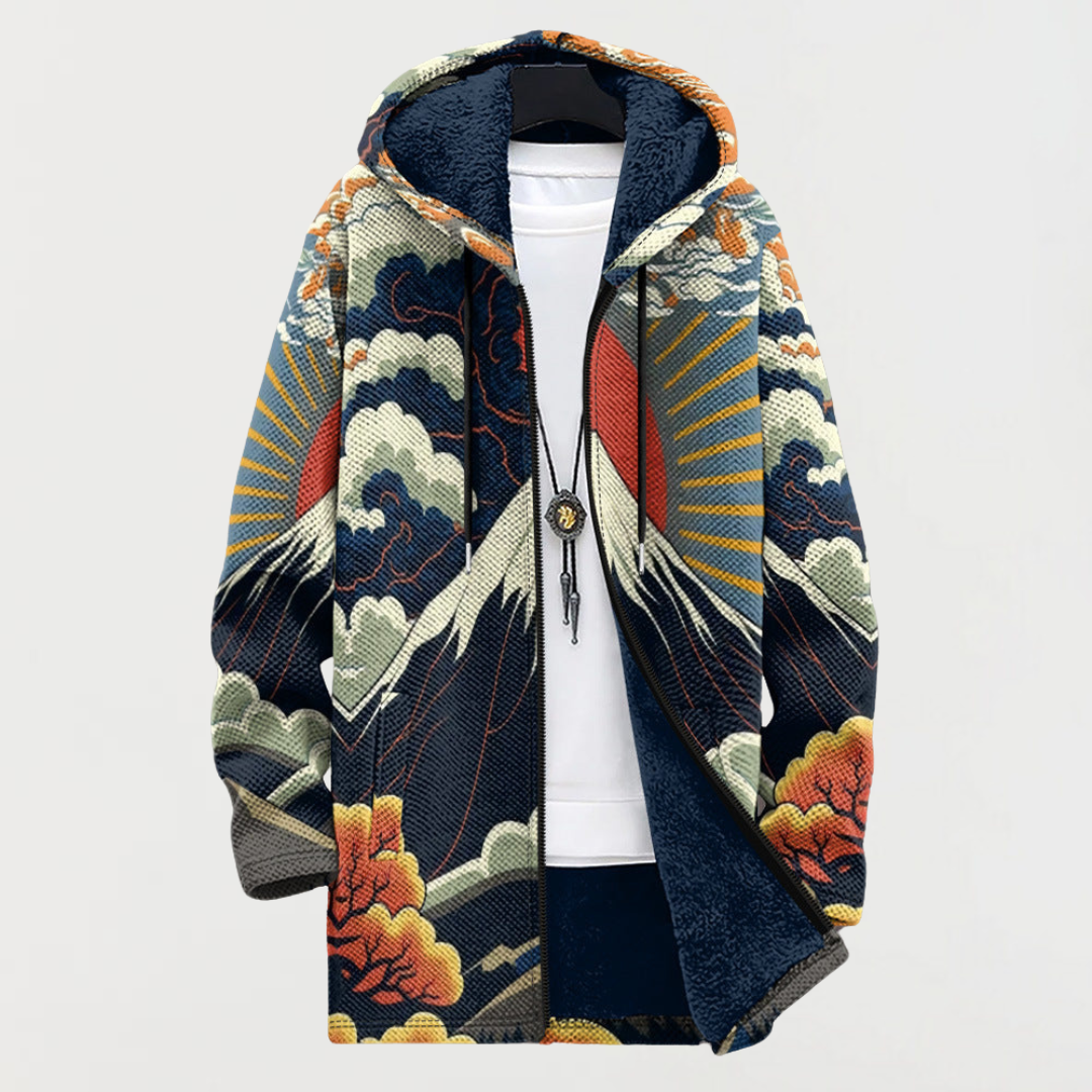 Zoé – Veste au design matinal en montagne