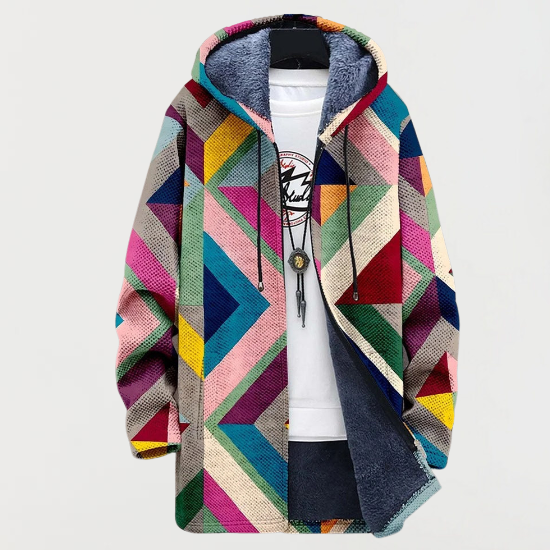Colette – Veste avec motif géométrique artistique