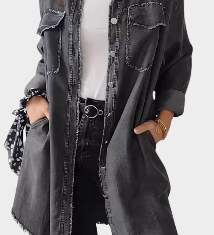 Ursule - Robe chemise en denim