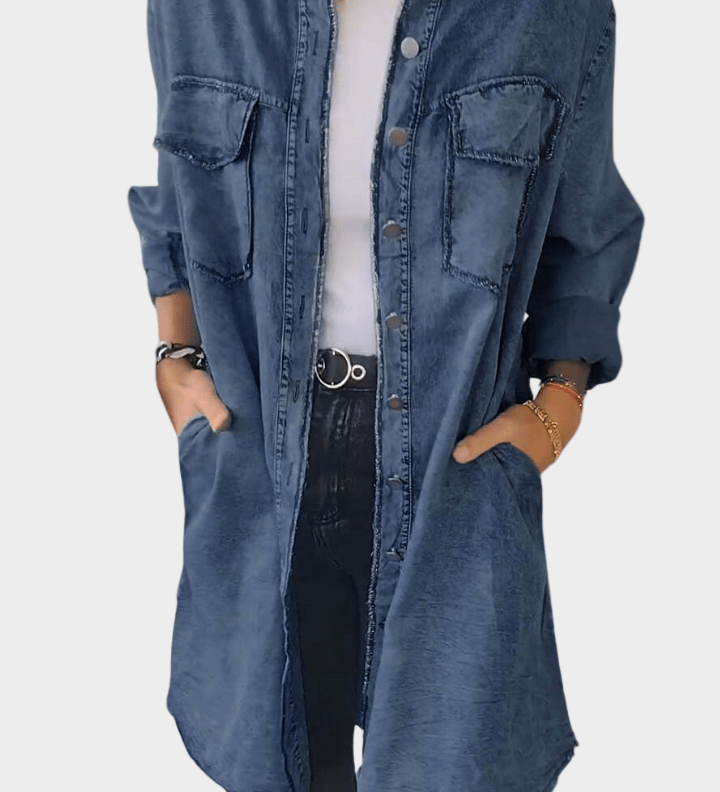Ursule - Robe chemise en denim