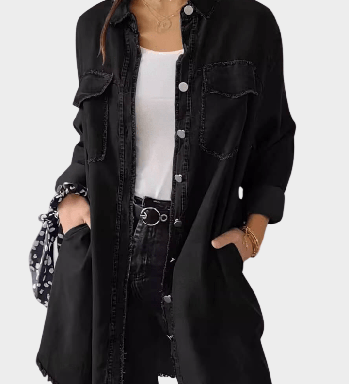 Ursule - Robe chemise en denim