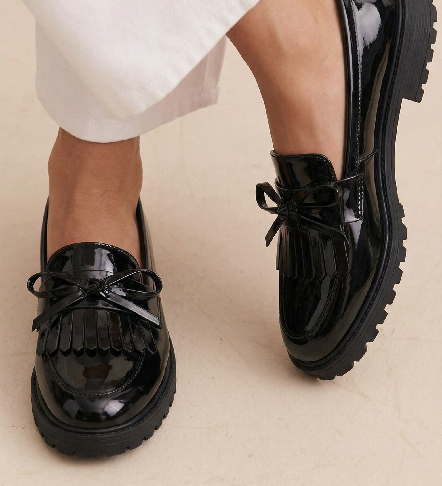 Cailie | Chaussures à nœud à franges