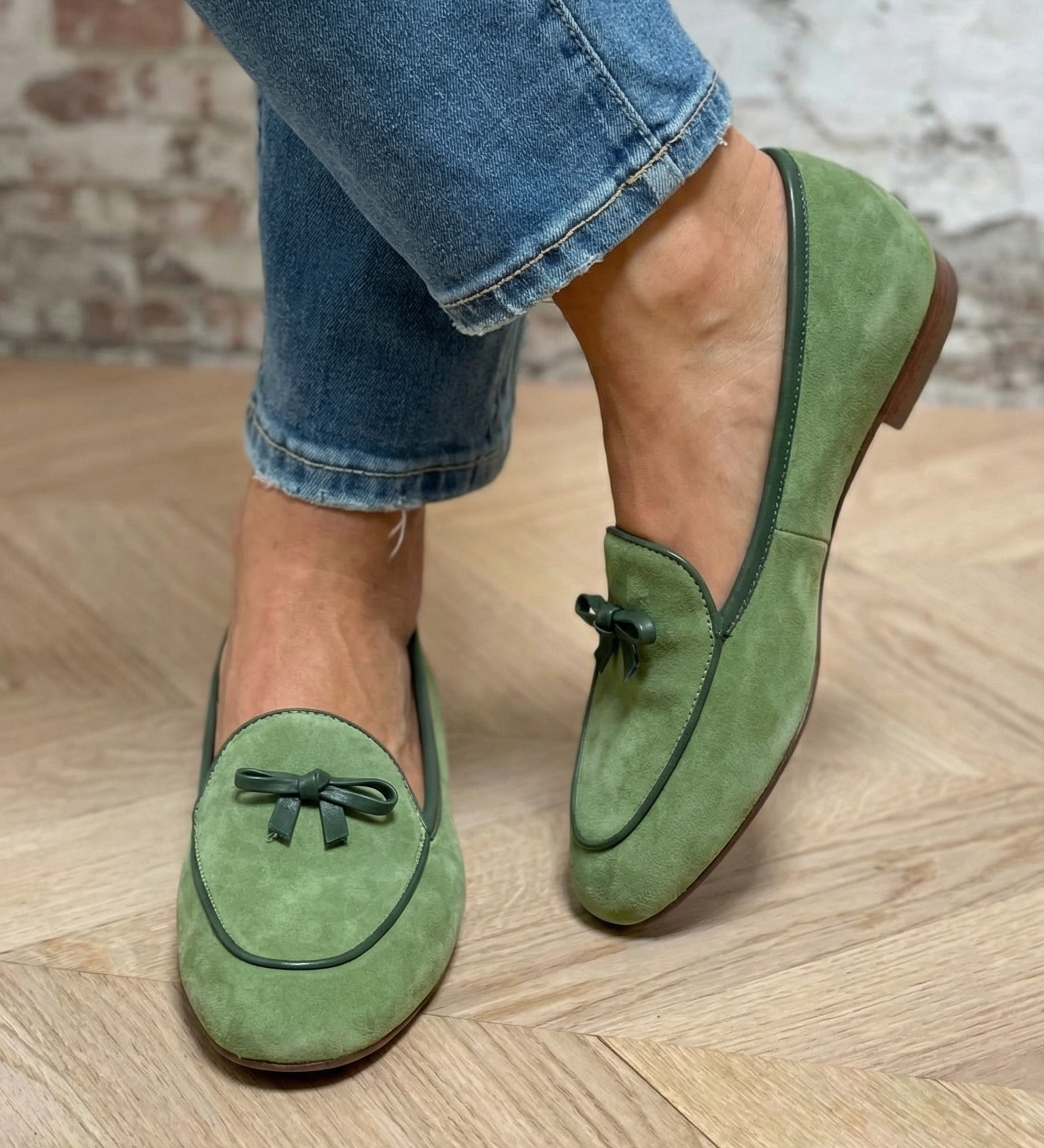Geneviève | Chaussure Plate Élégante avec Nœud